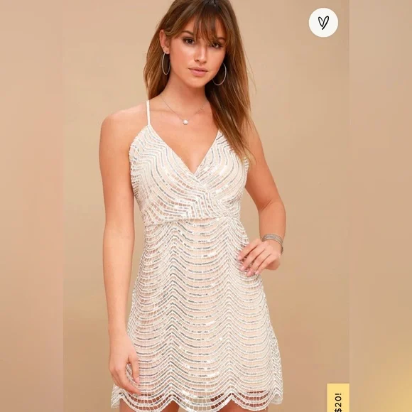a line tea length dress La Femme